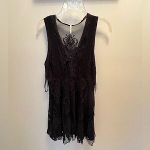 Free people black lace dress size 0